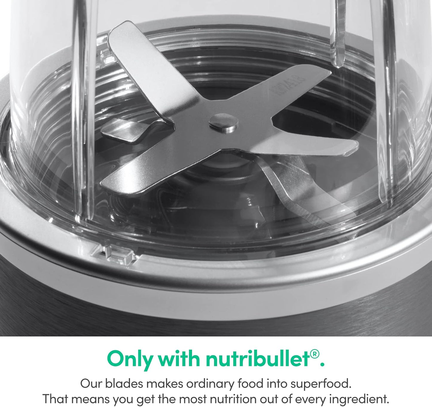 nutribullet Personal Blender for Shakes, Smoothies, Food Prep, and Frozen Blending, 24 Ounces, 600 Watt, Gray, (NBR-0601)