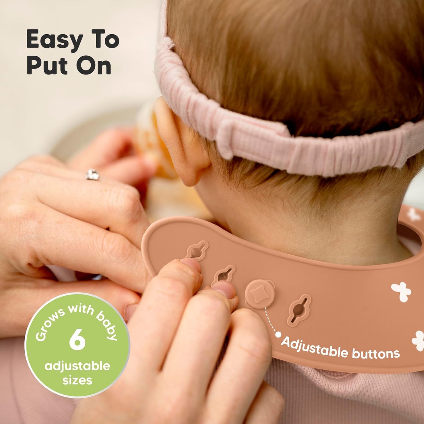KeaBabies 2-Pack Silicone Baby Bibs for Eating - Sturdy Food-Grade Silicone Bibs for Babies Girl, Boy, Large Food Catcher, Clean & Put On Easily, Waterproof Toddler Feeding Essentials (Butterflies)
