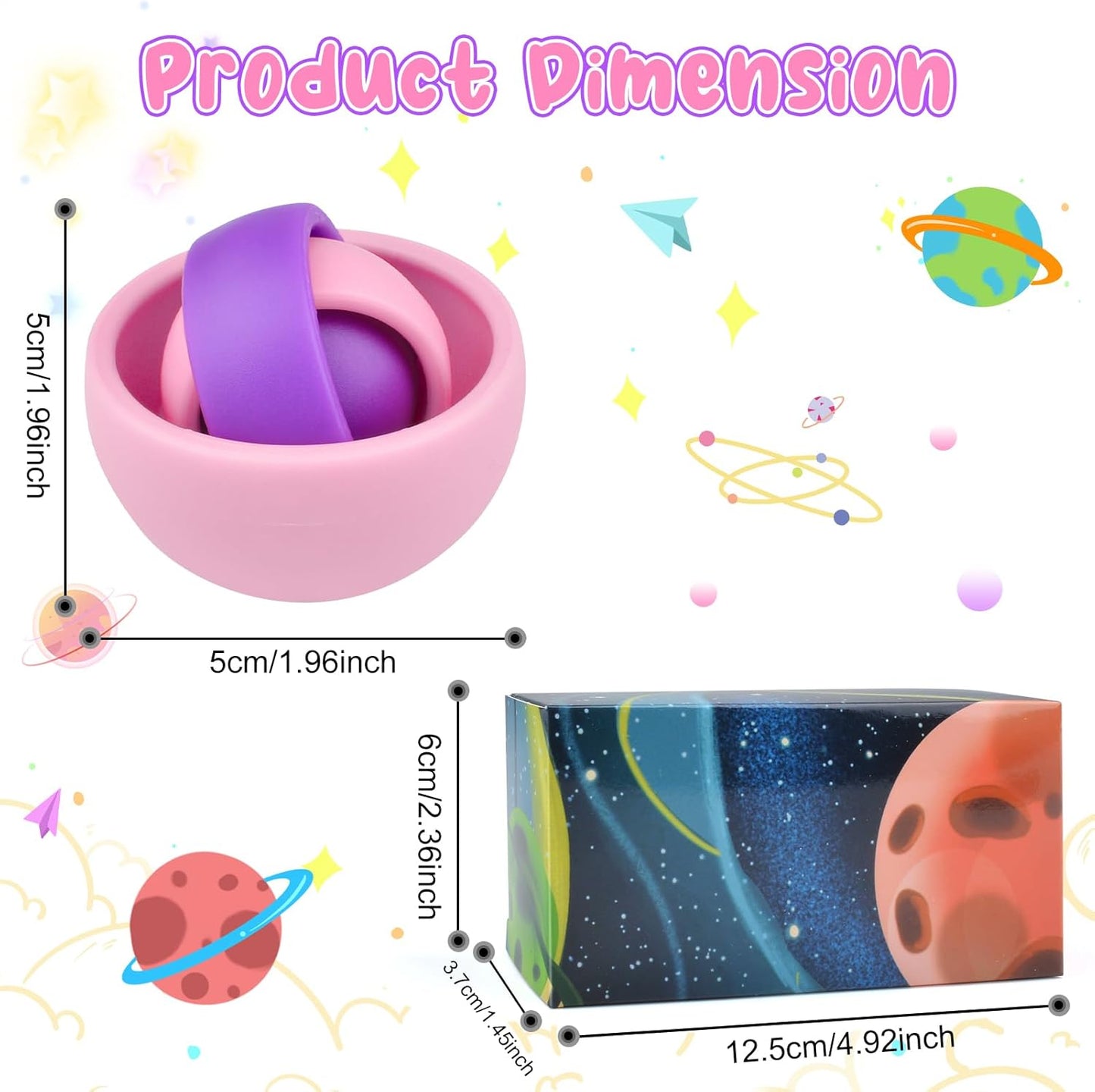 Fidget Toys Adults, Fidget Gyro Toys for Kids 8-12, Gift Ideas Fidgets Gifts for Boys Girls Teens Halloween Party Favors Classroom Prizes