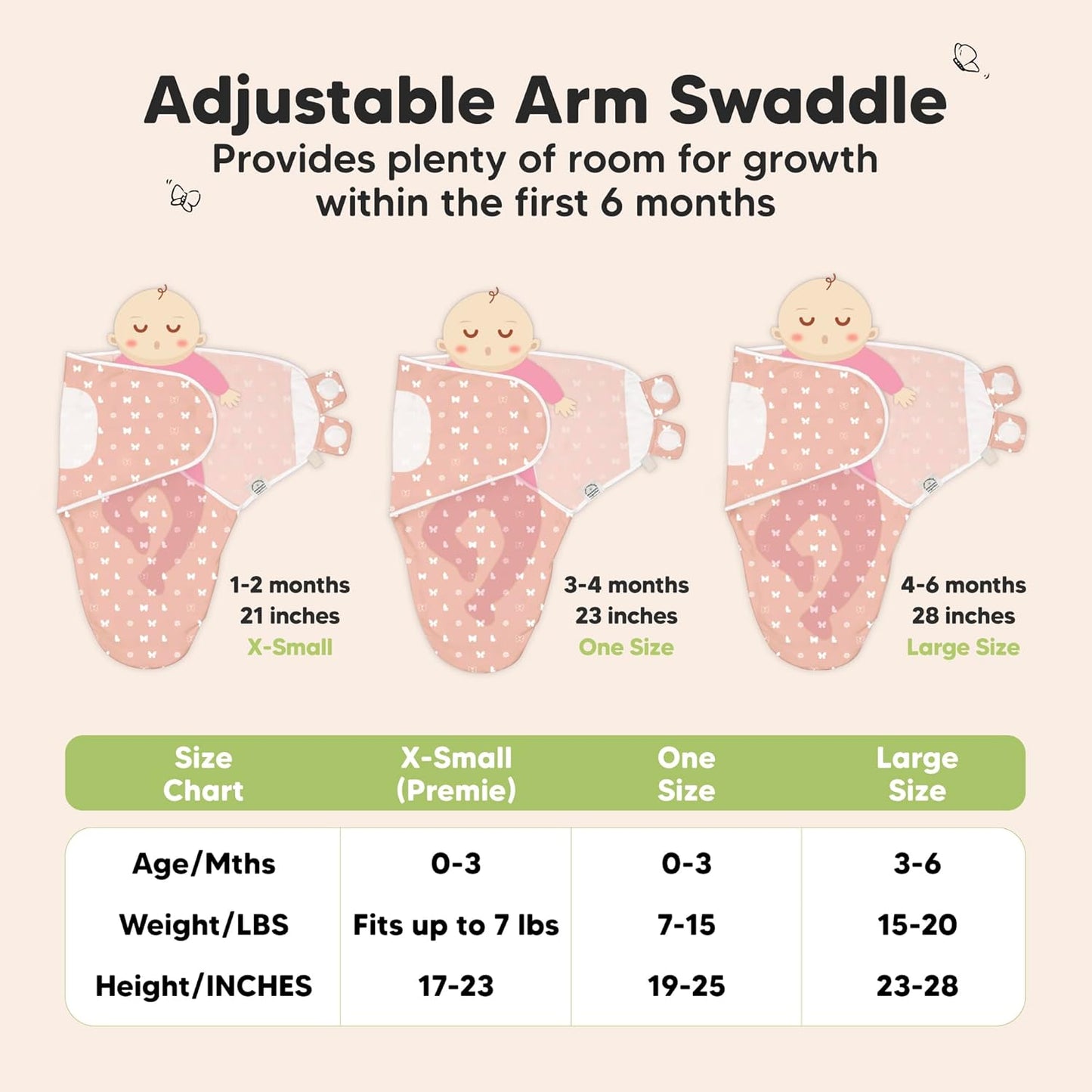 KeaBabies 3-Pack Organic Baby Swaddle Sleep Sacks - Swaddles for Newborns, Infant 0-3 Months, Baby Girls, Boys, Soft & Snug Newborn Sleep Sack, Nursery Swaddling Blankets (Beach Day)