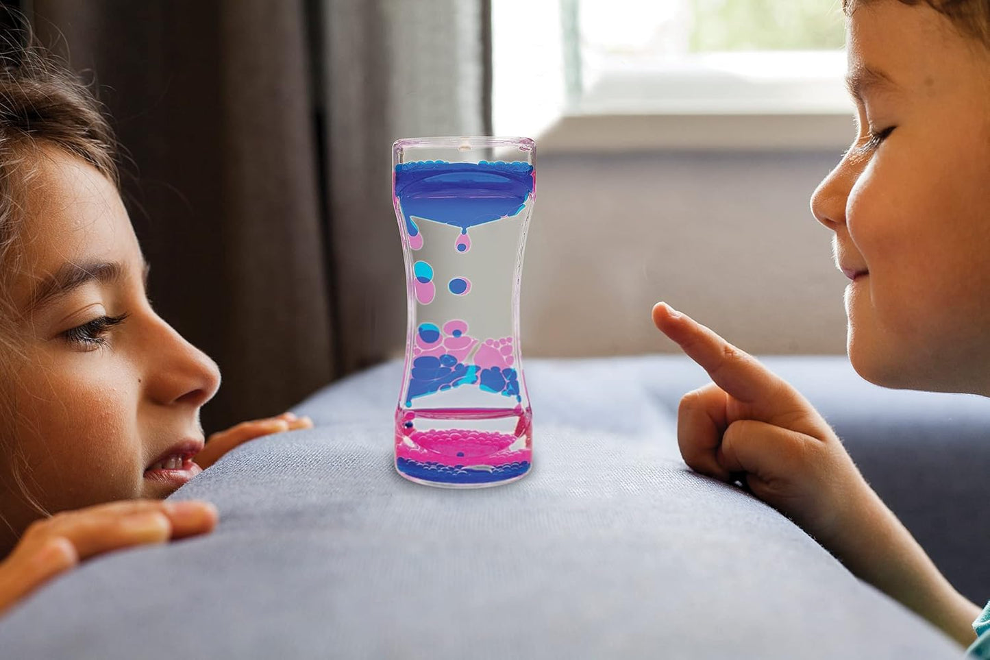 Blue & Pink Liquid Motion Bubbler