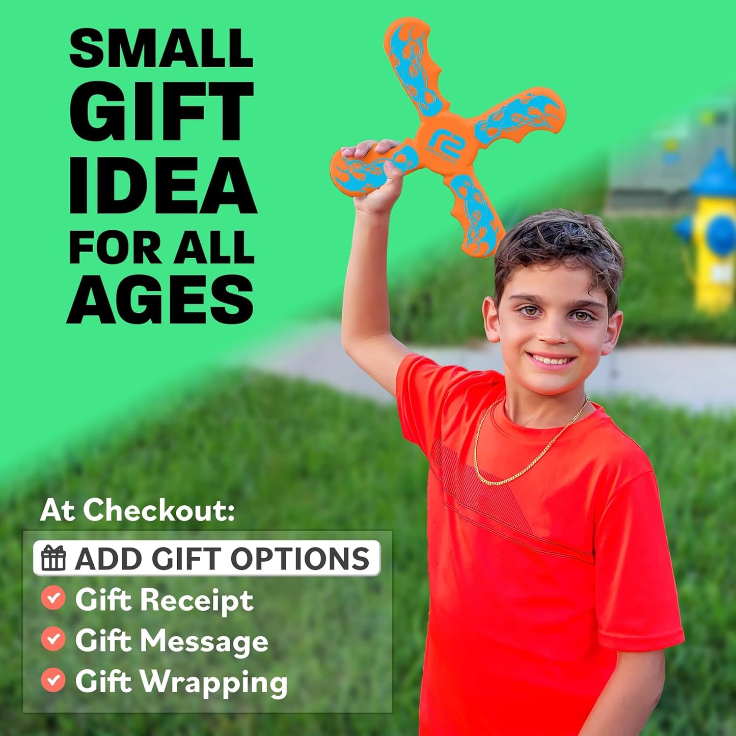 Refresh Sports Soft Boomerang - Best Gifts for Boys & Girls - Fun Kid Stocking Stuffers & Holiday Presents - Outdoor Toys & Birthday Party Favors - Goodie Bag Easter Basket Stuffers for Kids