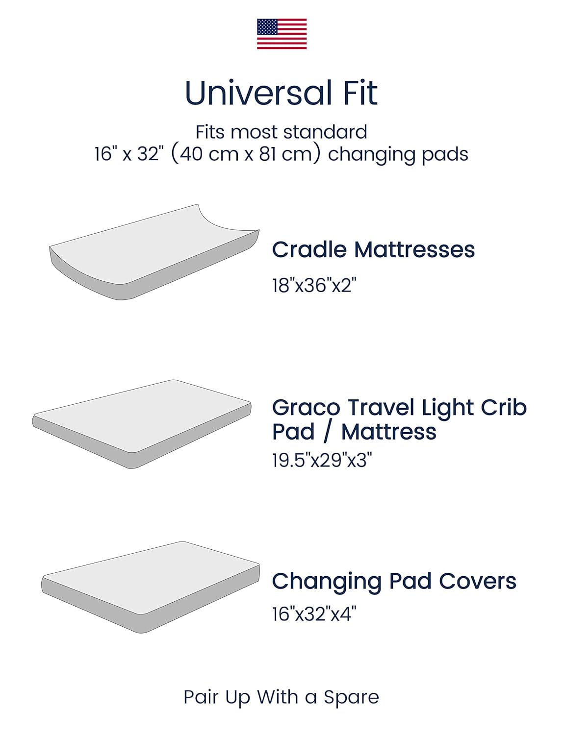 TotAha Premium Soft Dinosaur Changing Pad Cover, Stretchy Jersey Knit Changing Table Cover, Ultra Breathable Diaper Changing Pad Cover for Baby Girls Boys, 2 Pack