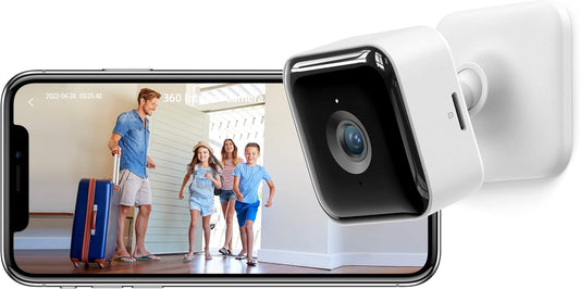 GNCC Indoor Security Camera Dog Camera 1080P Motion Detection, Cameras for Home Security with 2-Way Audio Siren, Night Vision, Cloud & SD Card Storage, Works w/Alexa & Google Home, 2.4G WiFi(only), C2