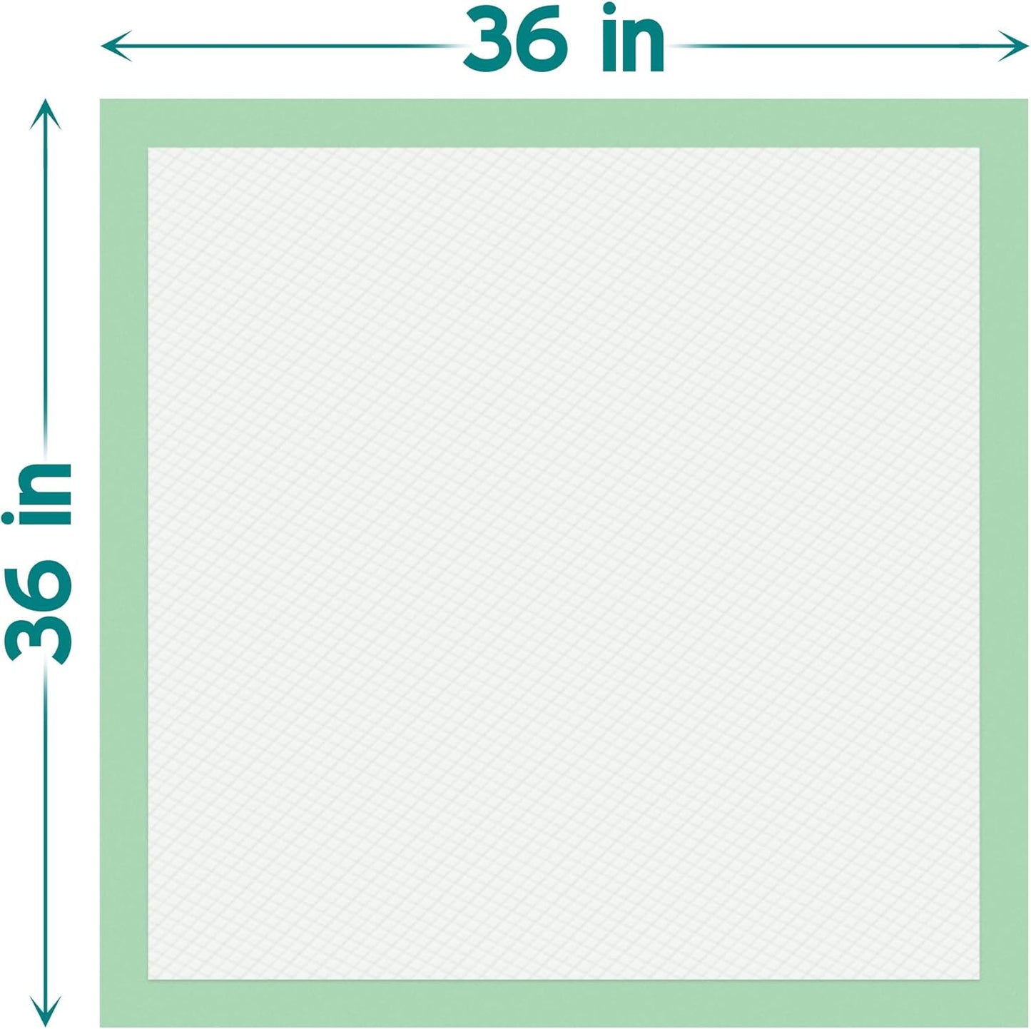 Teal Elite Chucks Pads Disposable Adult 36 x 36, 50 Count - Extra Large Bed Pads Disposable Adult, Super Absorbent Incontinence Bed Pads, Puppy Pads, Pee Pads for Adults, Great for Babies & Pets
