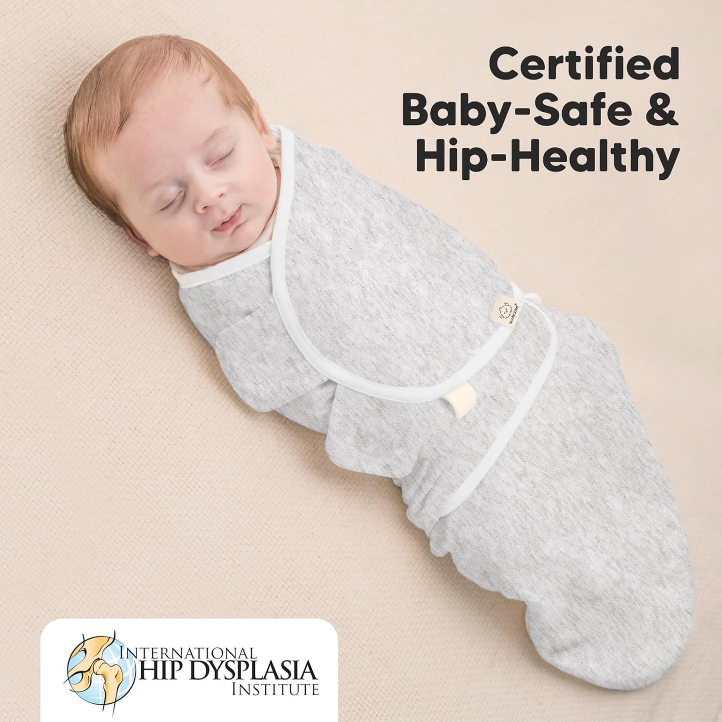 Baby Swaddle Sleep Sacks with Zipper - 3-Pack Swaddles for Newborns 3-6 Months, Infant, Baby Girls, Boys, Soft & Durable Newborn Sleep Sack, Easy Diaper Change Swaddling Blanket (Cloud, L)
