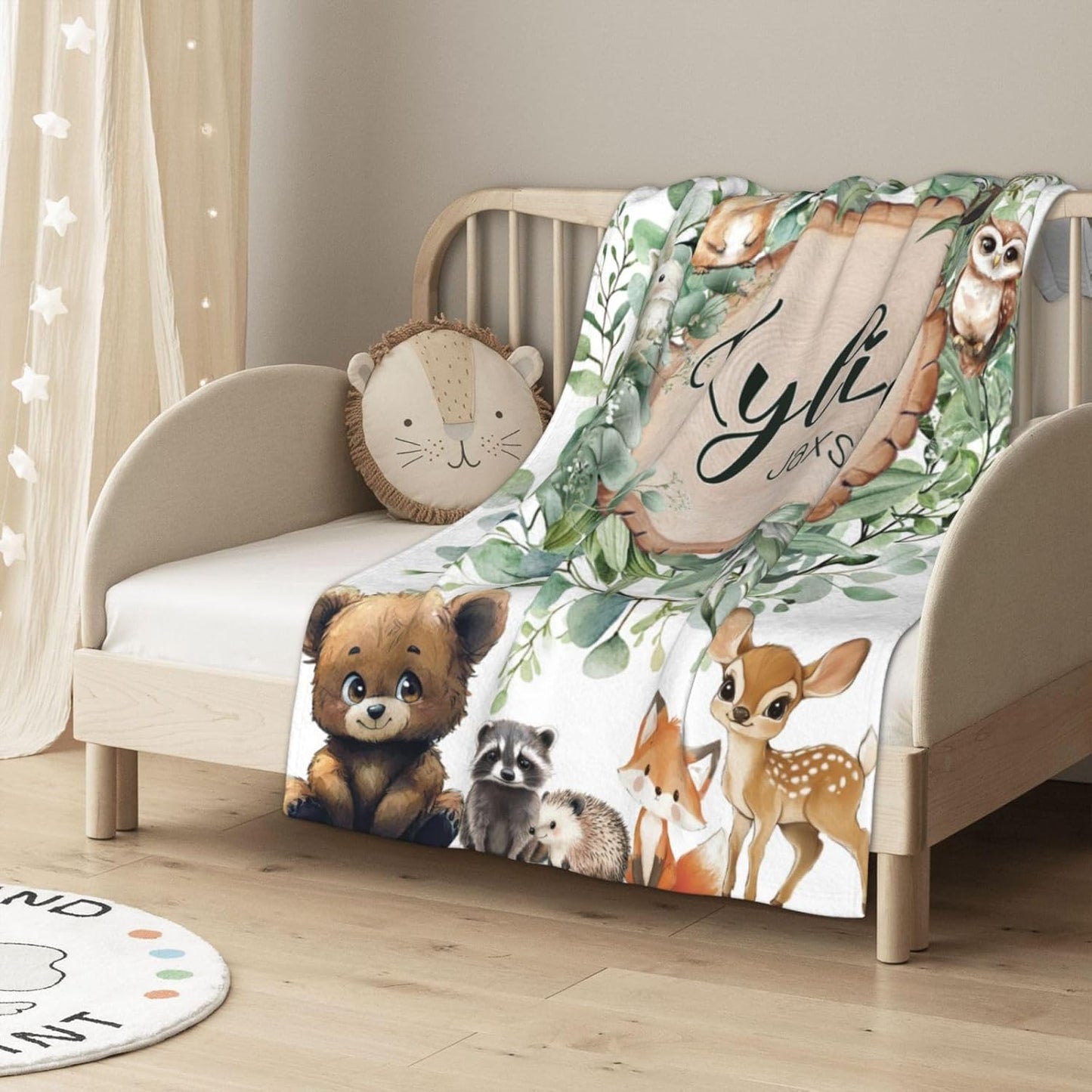 Custom Blanket for Boys Girls Personalized Baby Blanket with Name Customized Baby Gifts for Birthday Baby Shower Christmas Soft Flannel Bed Throw Blanket for Newborn Kids Personalized Blankets