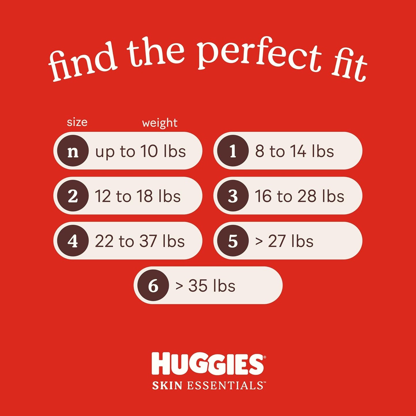 Huggies Size Newborn Diapers, Skin Essentials Baby Diapers, Size Newborn (6-9 lbs), 28 Count, Packaging May Vary