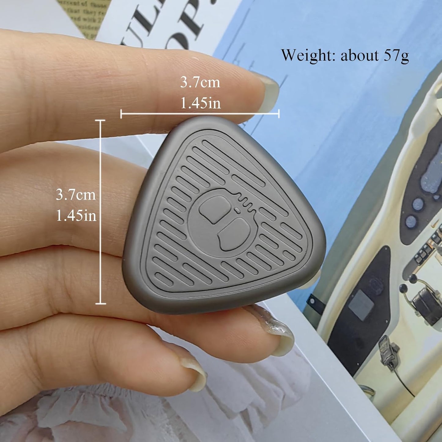 EDC Fidget Sliders Fidget Toys Stress Relief for Adults Magnetic Metal Triangle Fingertip Sliders Desk Toy Spinning Push Card