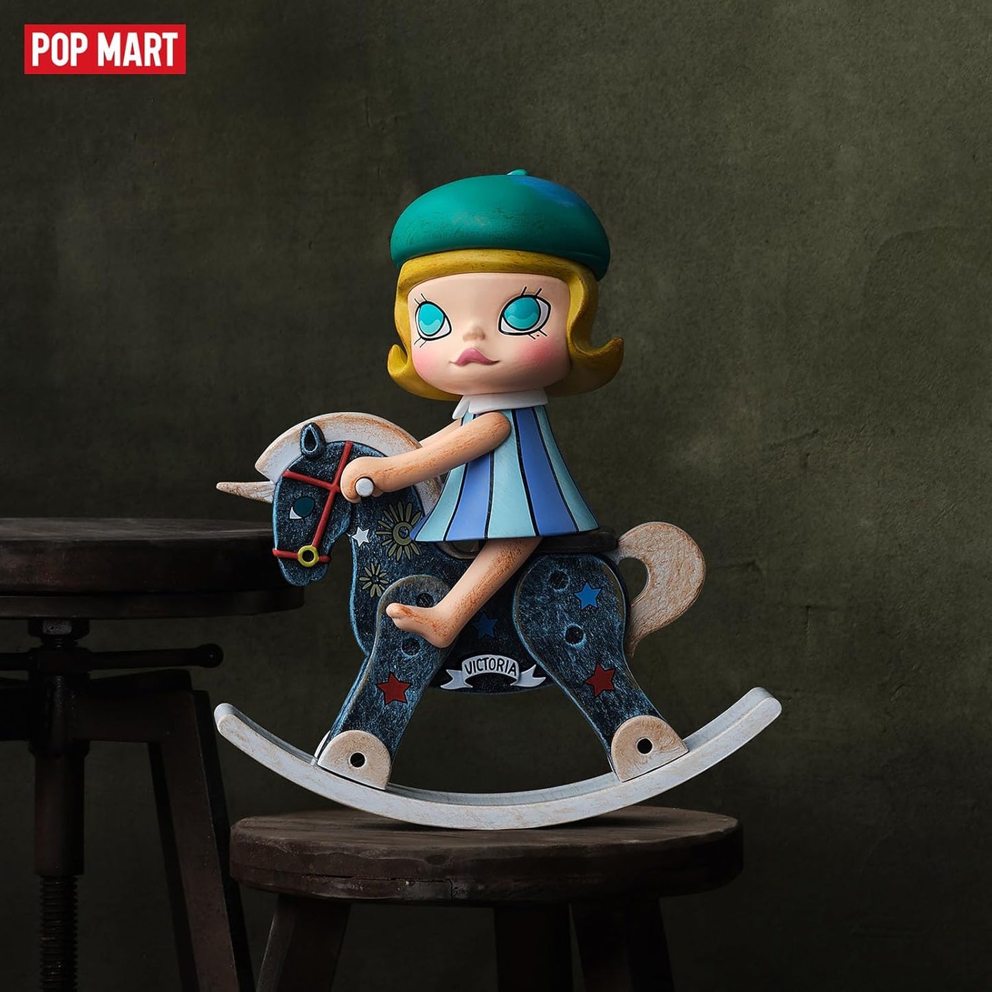 POP MART Molly Anniversary Statues Classical Retro Blind Box Figures, Random Design Toys for Modern Home Decor, Collectible Toy Set for Desk Accessories, 3PC