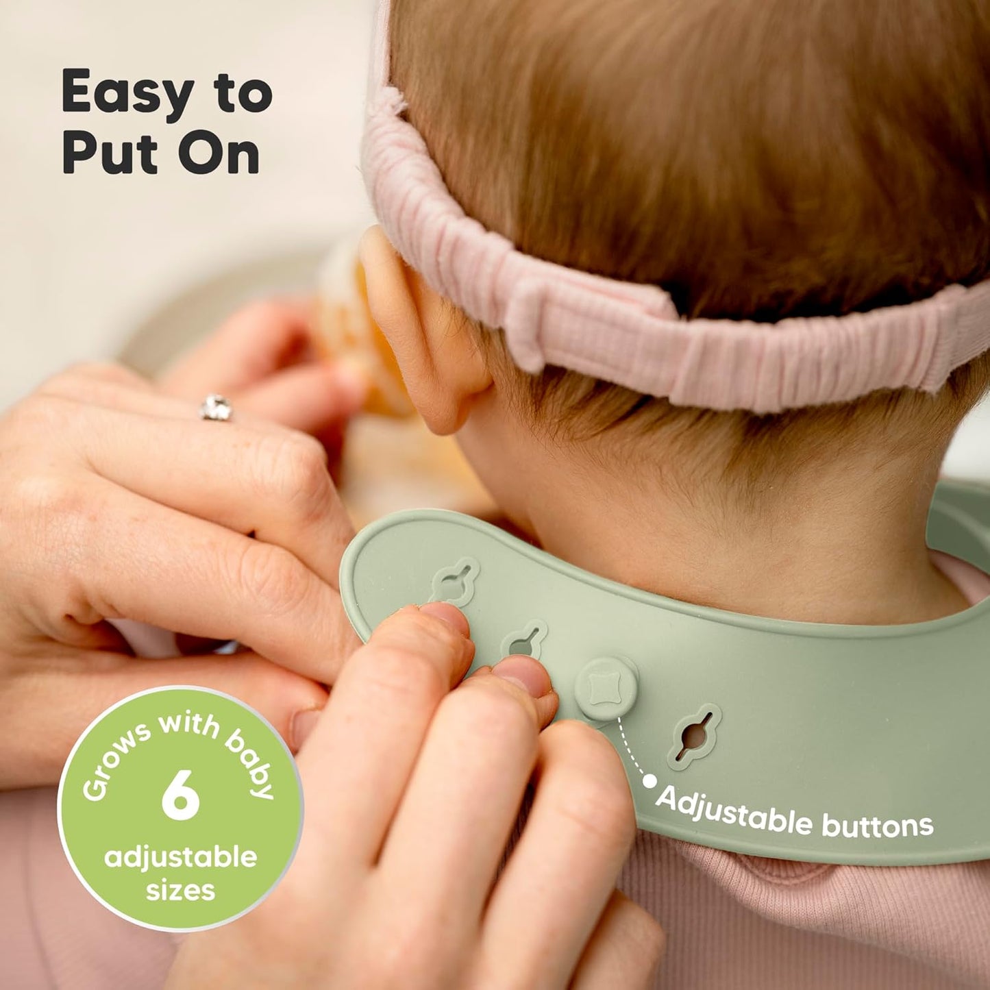KeaBabies 2-Pack Silicone Baby Bibs for Eating - Sturdy Food-Grade Silicone Bibs for Babies Girl, Boy, Large Food Catcher, Clean & Put On Easily, Waterproof Toddler Feeding Essentials (Macaron)