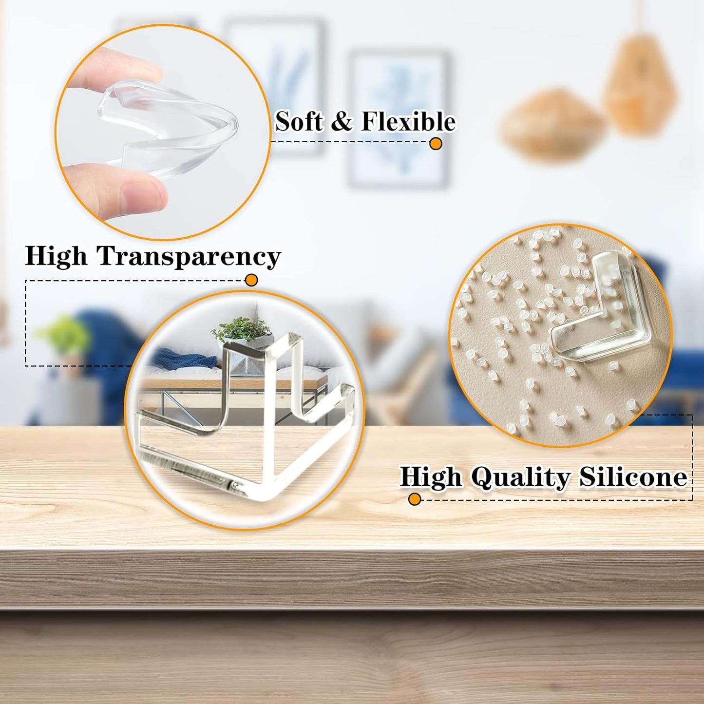 12 Pack Corner Protector, Clear Corner Guards Table Edge Protectors, Baby Safety Corner Bumpers Covers, Furniture & Sharp Corner Baby Proofing, T Shaped(1.4"x1.4" x1.4")