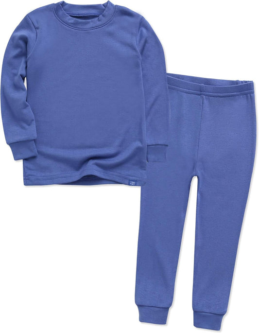 VAENAIT 6M-12Y Toddler Toddler Kids Toddler Girls Boys Soft Comfy Modal Tencel Solid Raglan Sleepwear Pajamas Pjs 2pcs Set