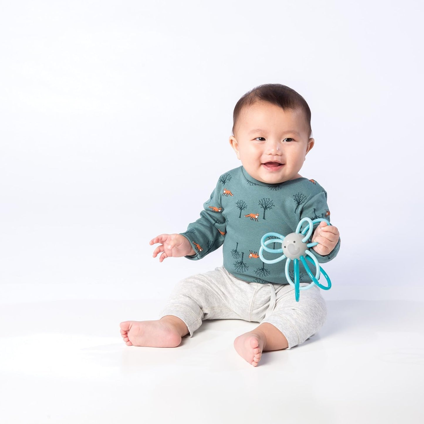 Manhattan Toy Winkel Elephant Rattle & Sensory Teether