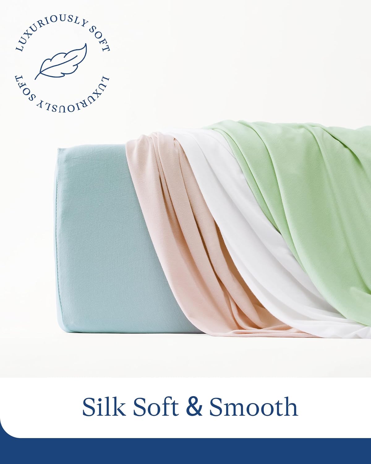 Supersoft Crib Sheets 2-Pack, Premium Bamboo Viscose Stretchy Fitted Crib Sheet, Hypoallergenic Breathable Crib Sheets Boy Girl, Neutral Baby Crib Mattress Sheet, 9'' Extra Deep Pocket