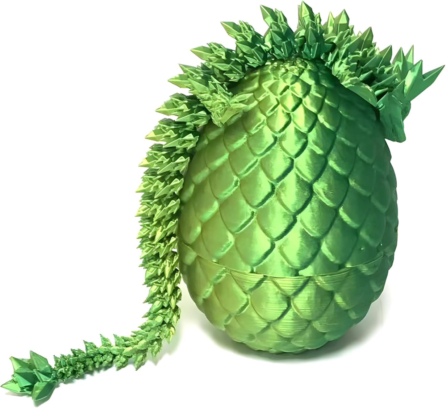 Easter Dragons 3D Printed Dragon Egg with Dragon Inside Crystal Dragon Fidget Toy for Adult Full Articulated Dragon for Home Office Decor