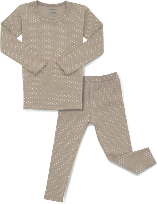 AVAUMA Baby Boys Girls Pajama Set 6M-7T Kids Cute Toddler Snug fit Pattern Design Pjs Cotton Sleepwear