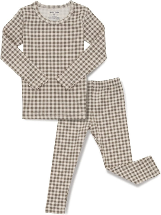 AVAUMA Baby Boys Girls Pajama Set 6M-7T Kids Cute Toddler Snug fit Pattern Design Pjs Cotton Sleepwear