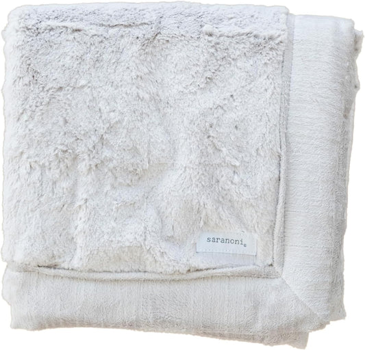 SARANONI Receiving Blankets for Babies Super Soft Boutique Quality Lush Luxury Baby Blanket (Feather, Receiving Blanket 40" x 30")