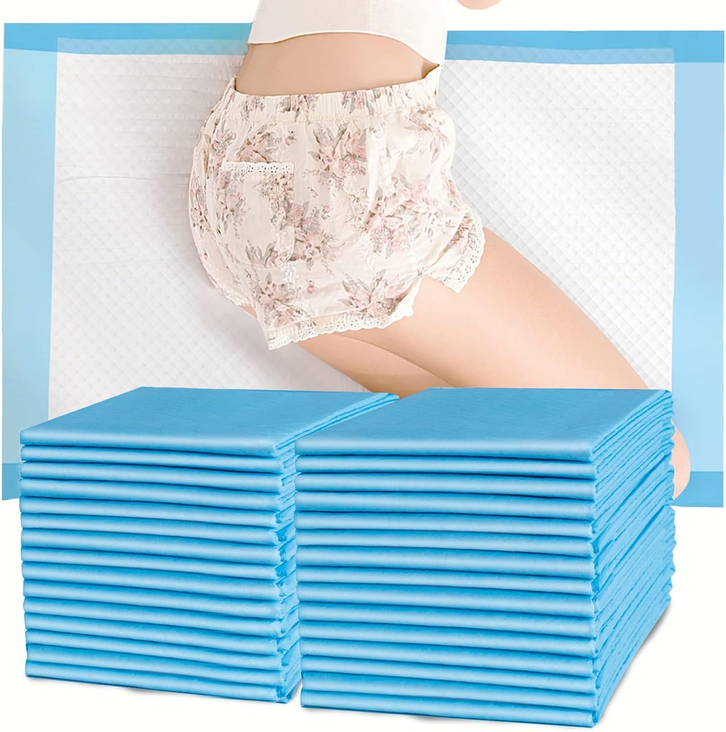 Premium Chucks Pads Disposable 23"x36" (50 Count) , Leakproof Adults Incontinence Bed Pads, Heavy Duty Absorbent Underpads Waterproof, Extra Large Puppy Pee Training Pad