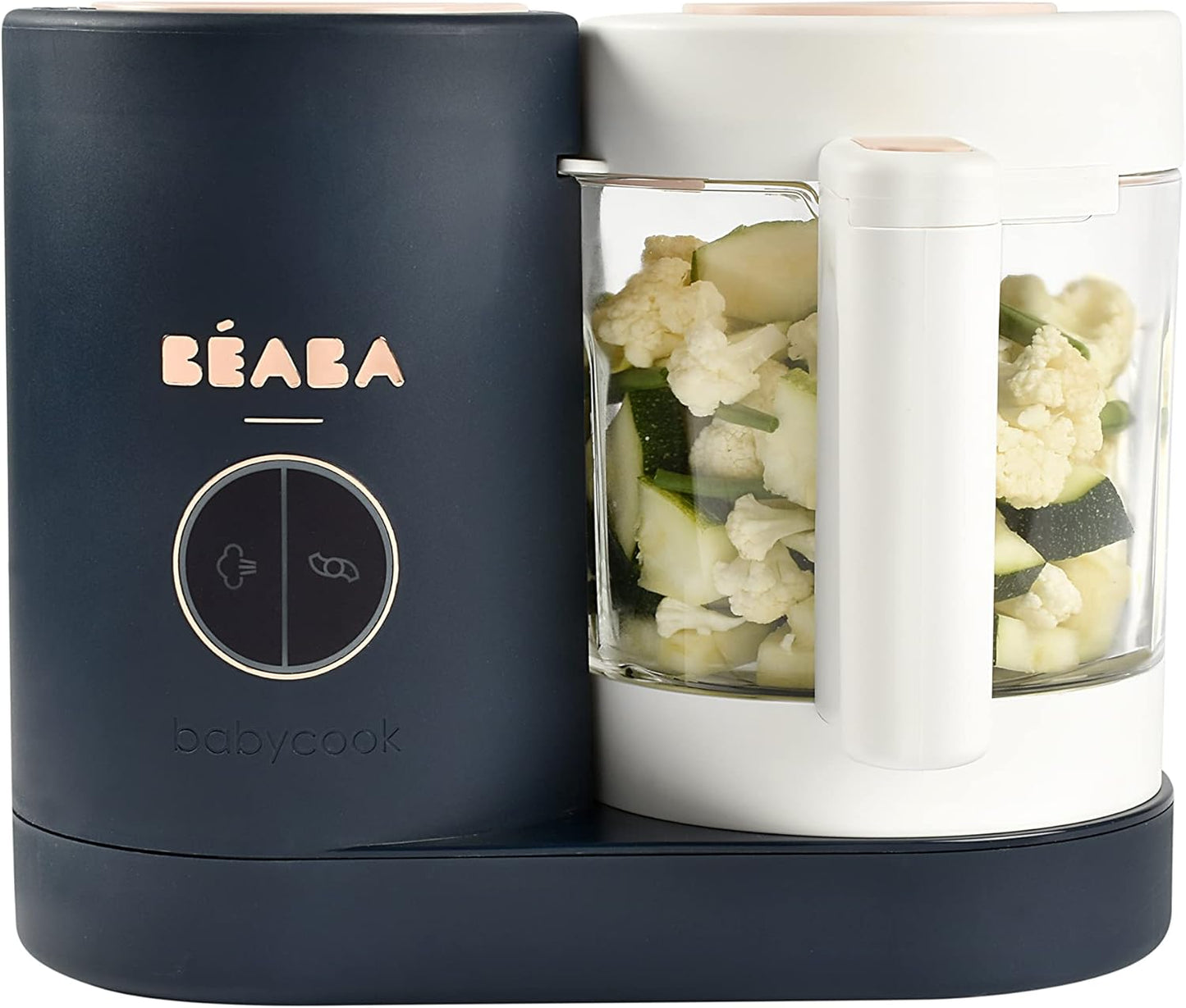 BEABA Babycook Neo Baby Food Maker | Non-Toxic Glass & Stainless Steel | Trusted by Celebrity Moms | Sustainable Baby Food Processor | Global Leader | 34 Servings in 20 Mins