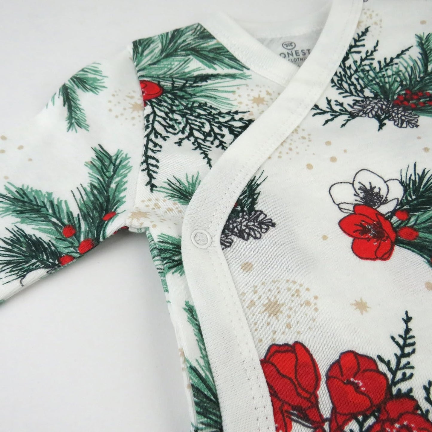 HonestBaby unisex-baby 3-pack Long Sleeve Side-snap Kimono Bodysuits Organic Cotton for Infant Baby Boys, Girls, Unisex