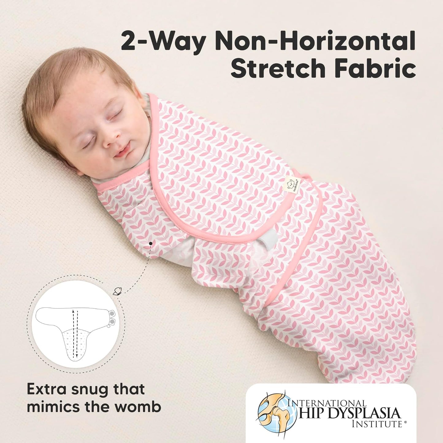 3-Pack Organic Baby Swaddle Sleep Sacks - Swaddles for Newborns, Infant 0-3 Months, Baby Girls, Boys, Soft & Snug Newborn Sleep Sack, Nursery Swaddling Blankets (Blossom)