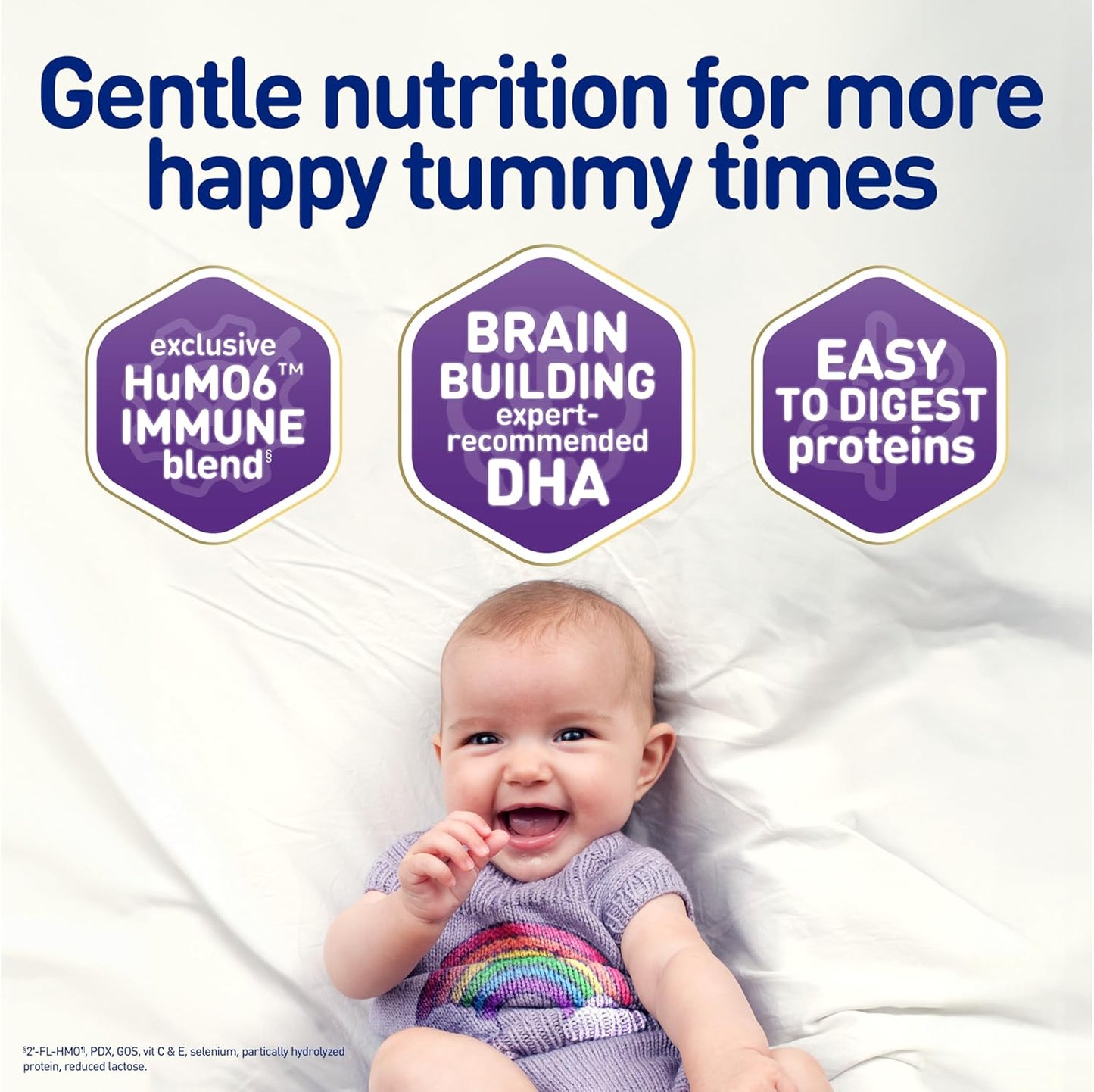 Enfamil NeuroPro Gentlease Baby Formula, Infant Formula Nutrition, Brain and Immune Support with DHA, Proven to Reduce Fussiness, Crying, Gas and Spit-up in 24 Hours, Liquid Bottle, 2 Oz, 48 Total
