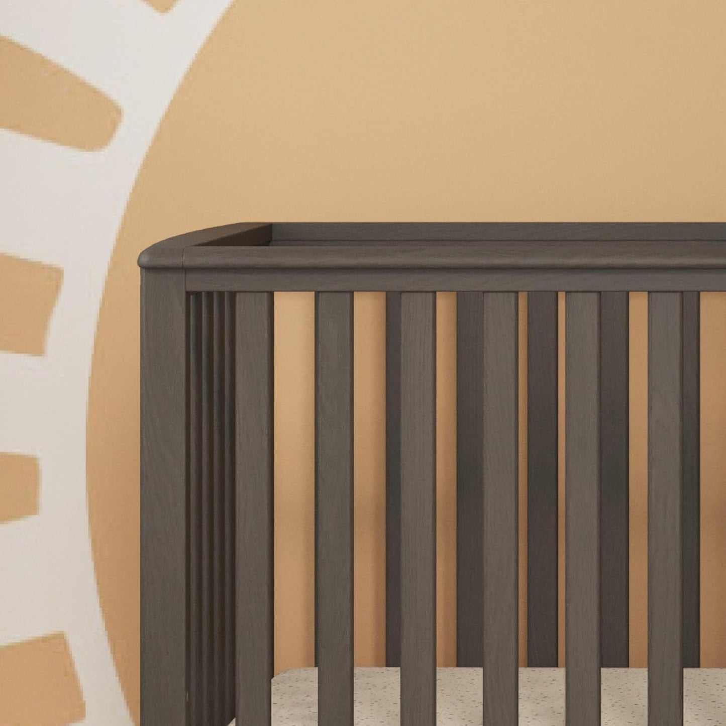 Child Craft London 4-in-1 Convertible Crib, Baby Crib Converts to Day Bed, Toddler Bed and Full-Size Bed, 3 Adjustable Mattress Positions, Non-Toxic, Baby Safe Finish (Dapper Gray)