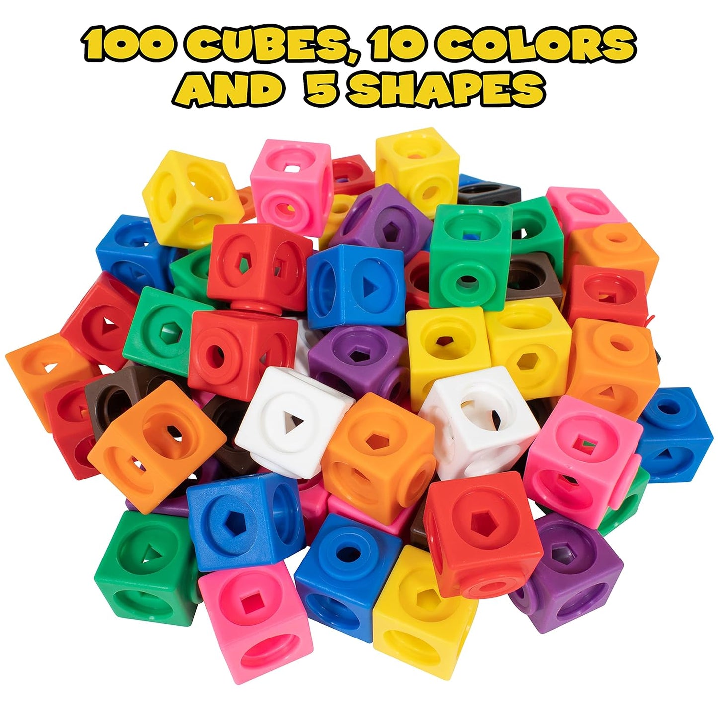 Fidget Cubes, 100 Pack, Fidgets for Kids, Teens, Adults, Sensory Toys for Autistic Children, ADHD, Stress Relief, Anxiety, Party Favors, Stocking Stuffers