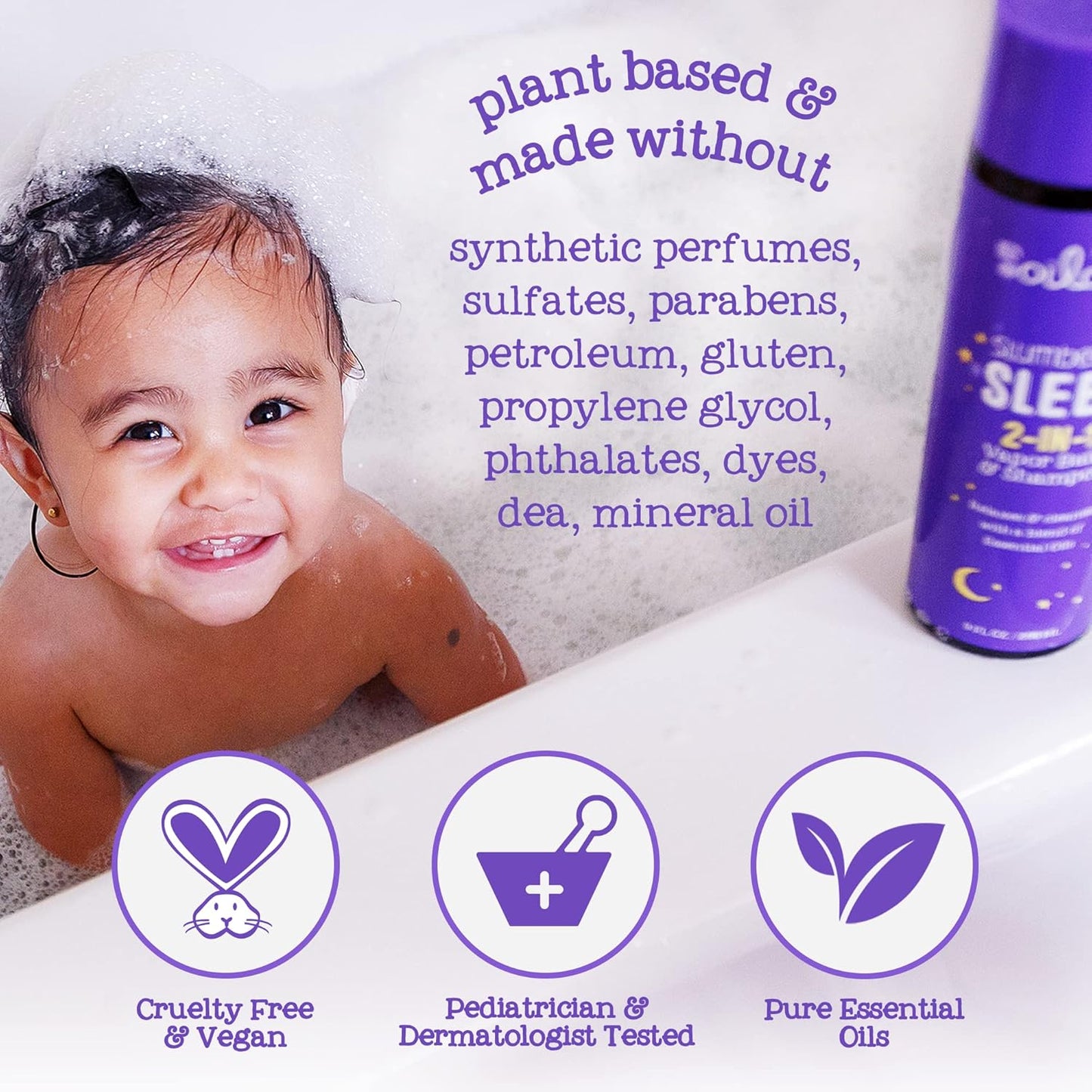 Oilogic Slumber & Sleep Bath Baby Essentials Gift Set - Includes All Over Wash, Calming Cream, Sleep Spray & Roll-On Essential Oils - Pediatrician-Tested Sleep, Comfort & Wellness Blends for Babies