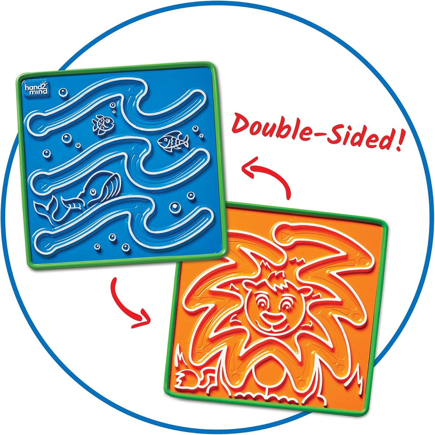 hand2mind Mindful Maze Boards, Tactile Sensory Toys for Toddlers, Anxiety Relief Items, Calm Down Corner Supplies, Emotional Regulation Tools for Kids, Play Therapy Toys, Mindfulness Gifts