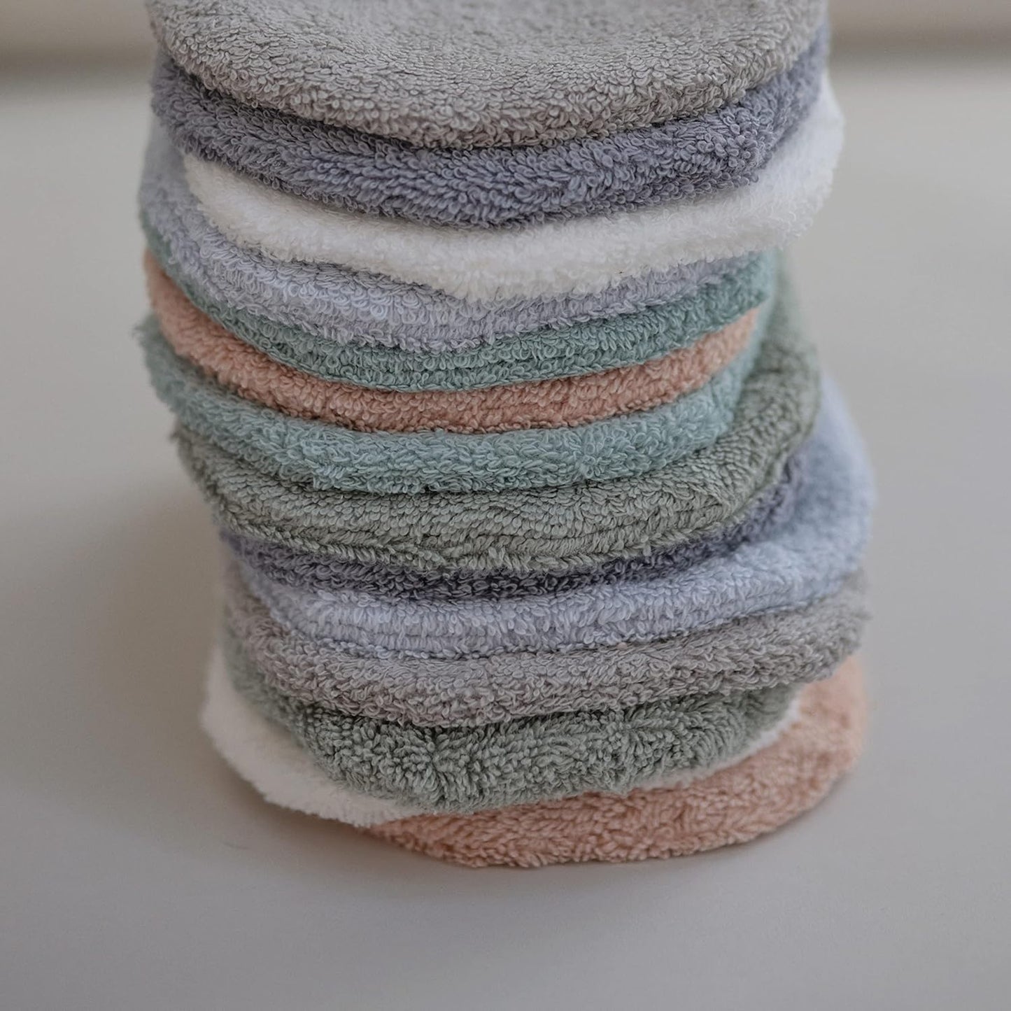 mushie Baby Bath Mitt | Organic Cotton | Pack of 2 (Pearl)