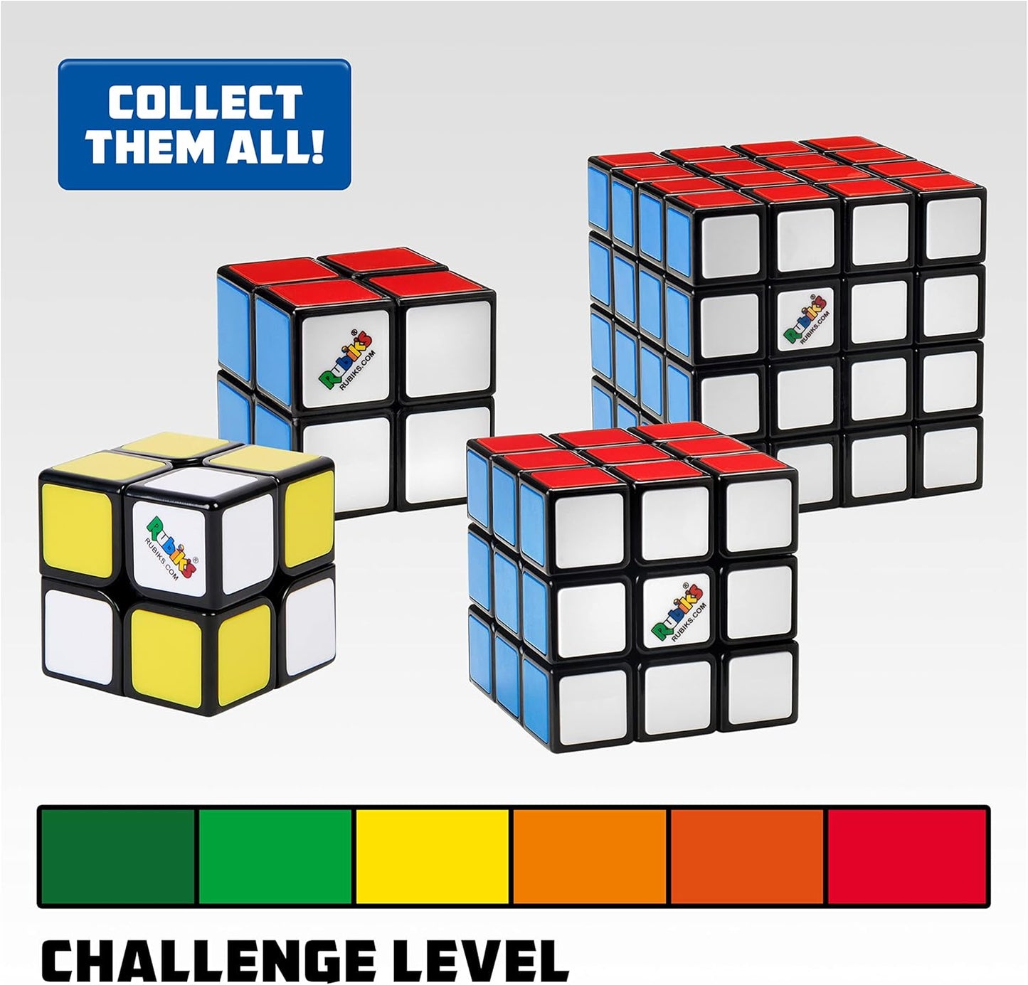 Rubik’s, Learn to Solve Bundle 3x3 Cube 2x2 Mini Apprentice 3D Puzzle Game Stress Relief Fidget Toy Travel Gift Set, for Adults & Kids Ages 7 and up
