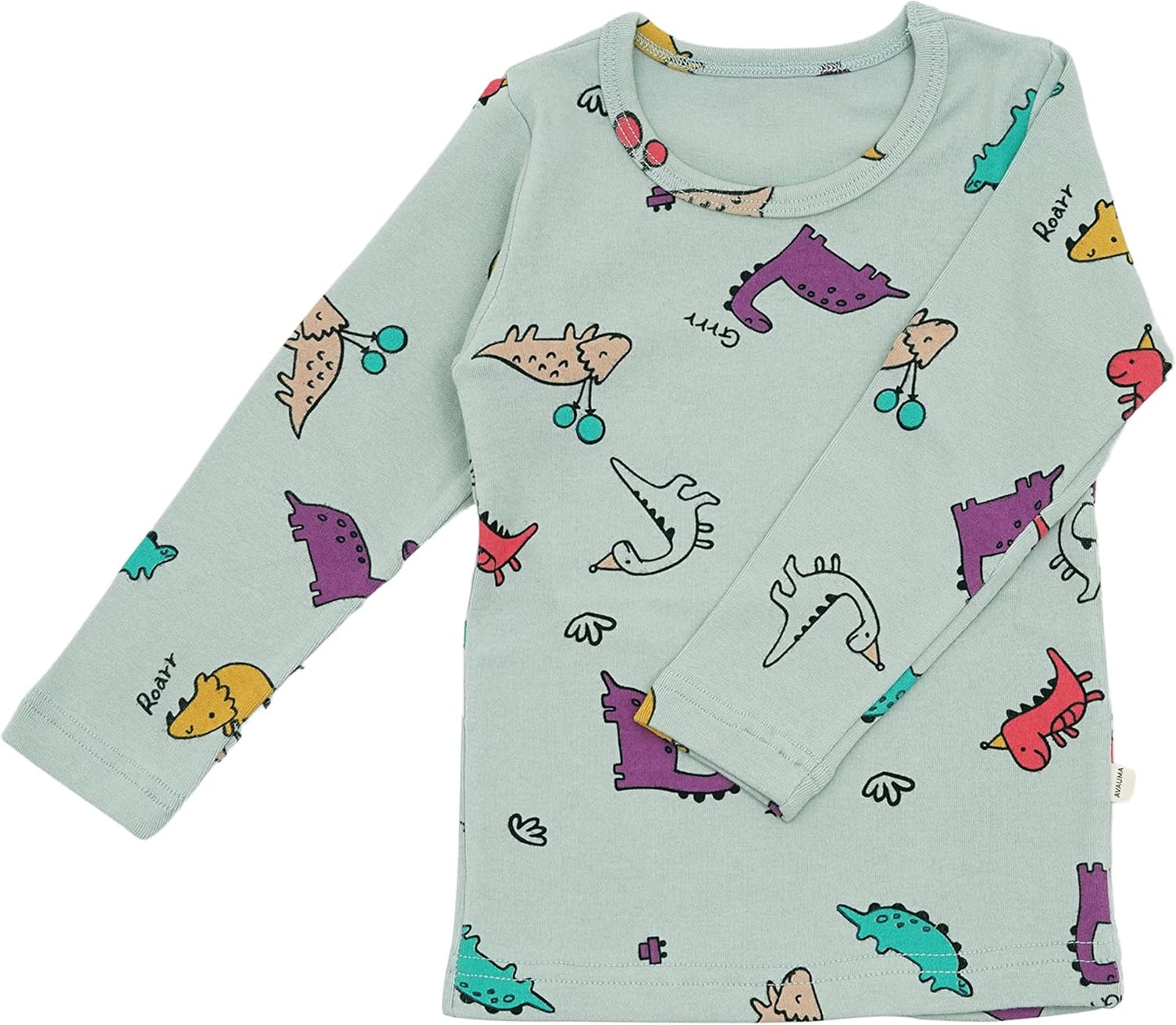 AVAUMA Baby Boys Girls Pajama Set 6M-8T Kids Cute Toddler Snug fit Pjs Cotton Sleepwear
