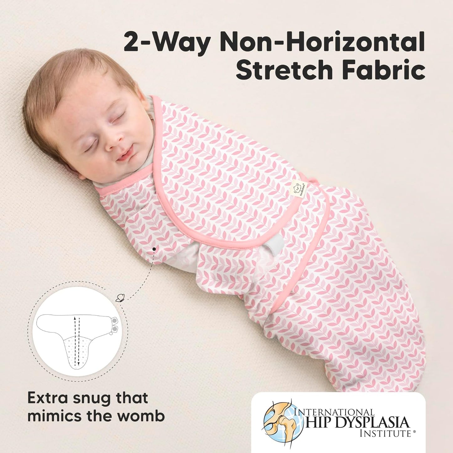 3-Pack Organic Baby Swaddle Sleep Sacks - Swaddles for Newborns, Infant 3-6 Months, Baby Girls, Boys, Soft & Snug Newborn Sleep Sack, Nursery Swaddling Blankets (Blossom, L)
