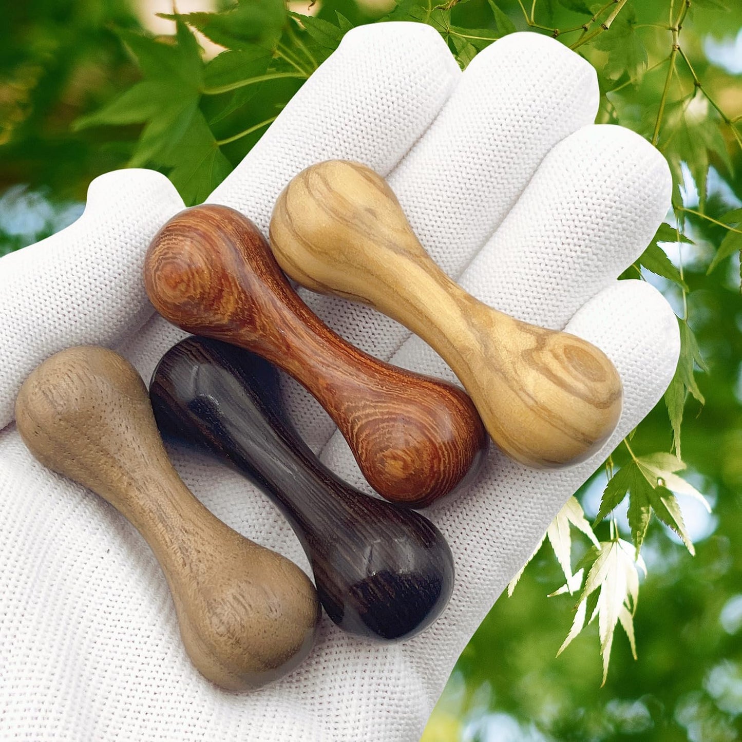 Knucklebone Wooden Bone Toys, Finger Skill Toys, Portable EDC Desktop Fidget Toys, Leisure Toys Suitable for Many Scenes (Red Sandalwood)