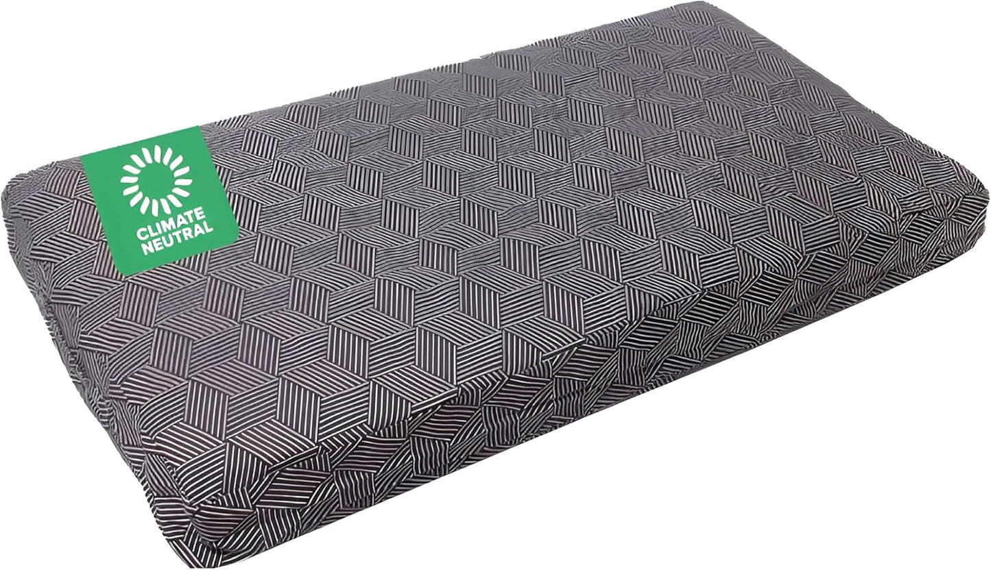 Molly Mutt Large Crib Mattress Cover - Rough Gem Print - Measures 27”x52”x5”- 100% Cotton - Durable - Breathable - Sustainable - Machine Washable Dog Bed Cover