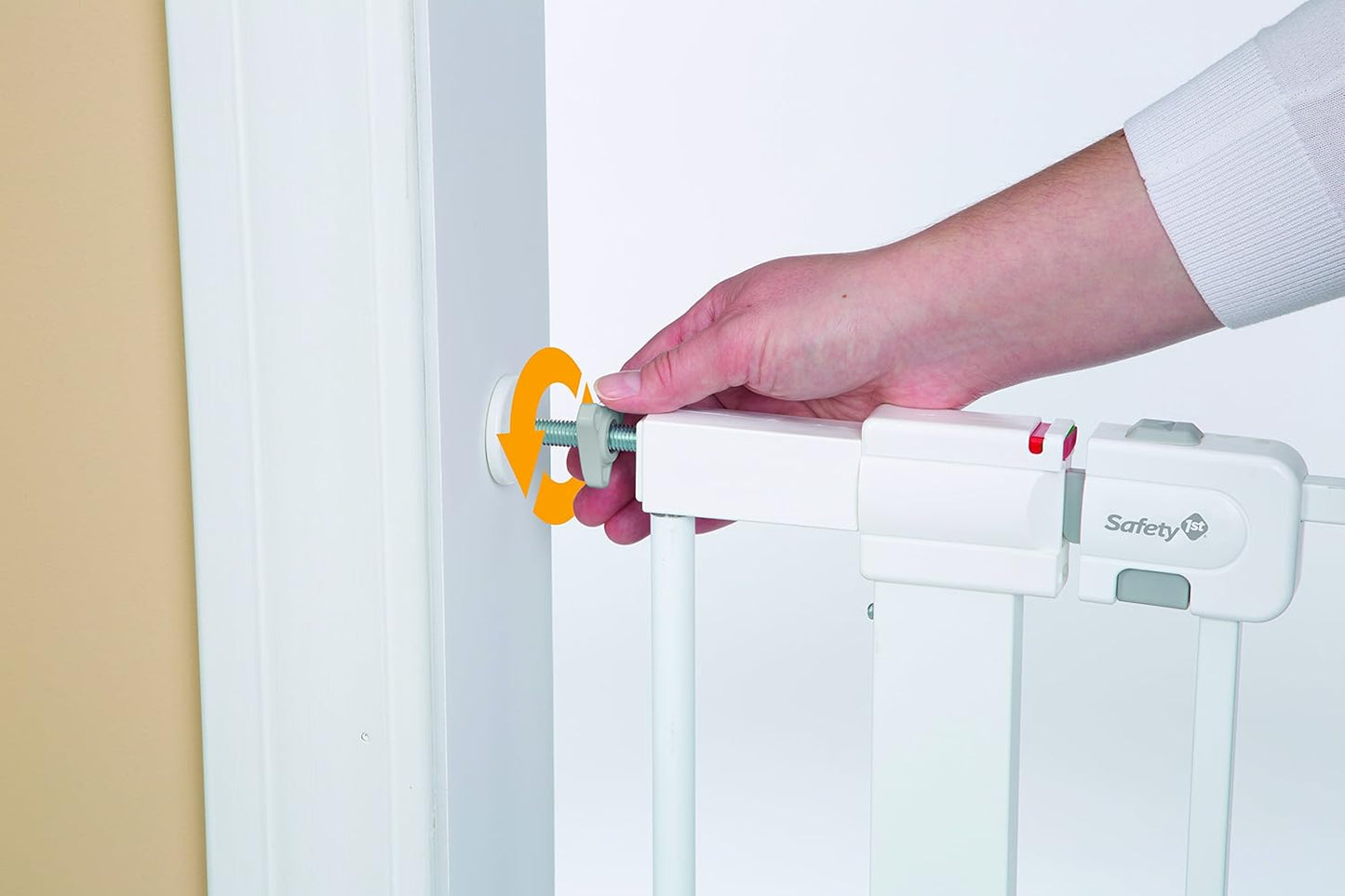 Safety 1st Extra Wide Baby Gate with Door: Premium Child Safety, Extra Tall Gate for Doorways, Dog Gates, Easy Installation, 36" Tall & Wide, Fits 29"-47"