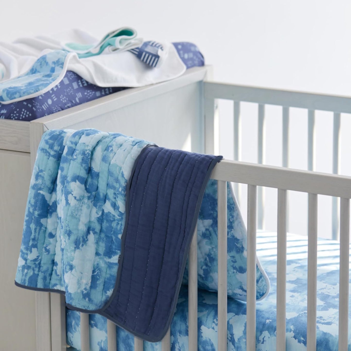 HonestBaby unisex-baby Fitted Crib Sheets Set Standard Mattress, 100% Organic Cotton Baby Boys, Girls, Neutral, 1 Pack - Heather Gray, One Size