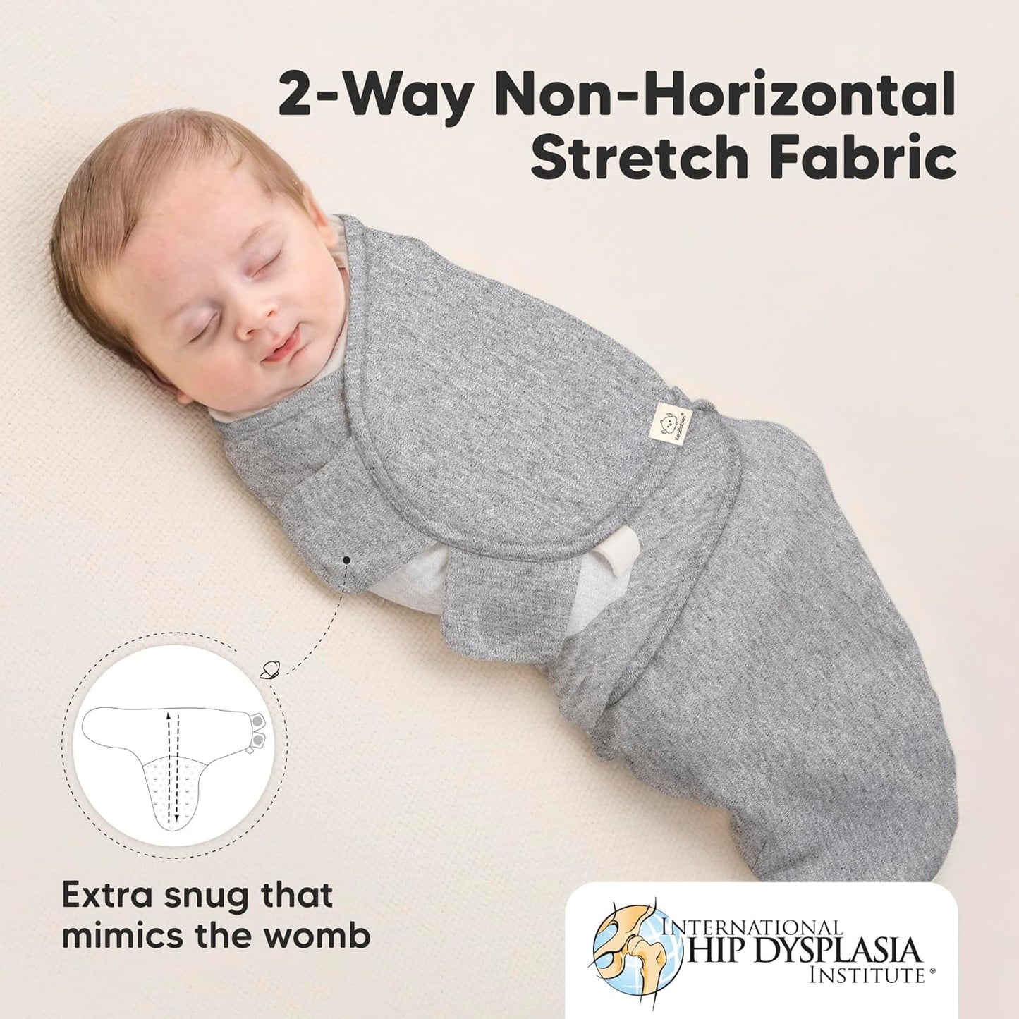 3-Pack Organic Baby Swaddle Sleep Sacks - Swaddles for Newborns, Infant 0-3 Months, Baby Girls, Boys, Soft & Snug Newborn Sleep Sack, Nursery Swaddling Blankets (Cloud)