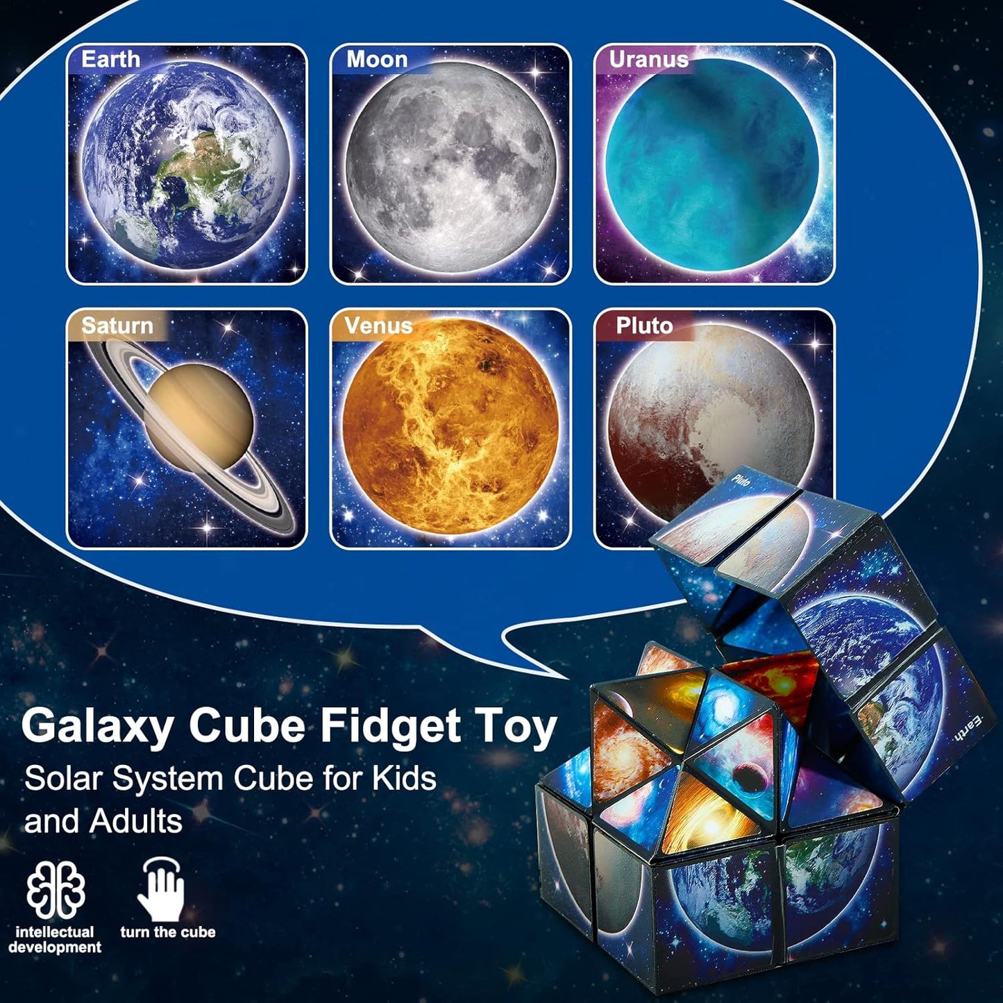 Star Cube Magic Cube Set, 2 in 1 Yoshimoto Cube for Kids and Adults, Toy for Boys and Girls Ages 8-12