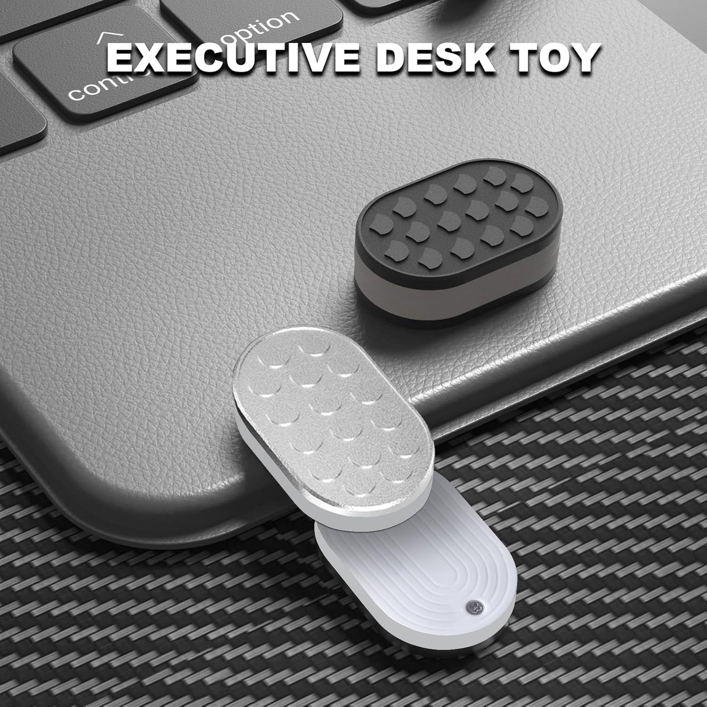 Scales Fidget Slider, Magnetic Metal Trackless Fidget Slider EDC Fidget Toys for Adults, Home/Office Executive Desk Toys for ADHD/ADD/Autism, Ideal Gifts for Him (Silver)