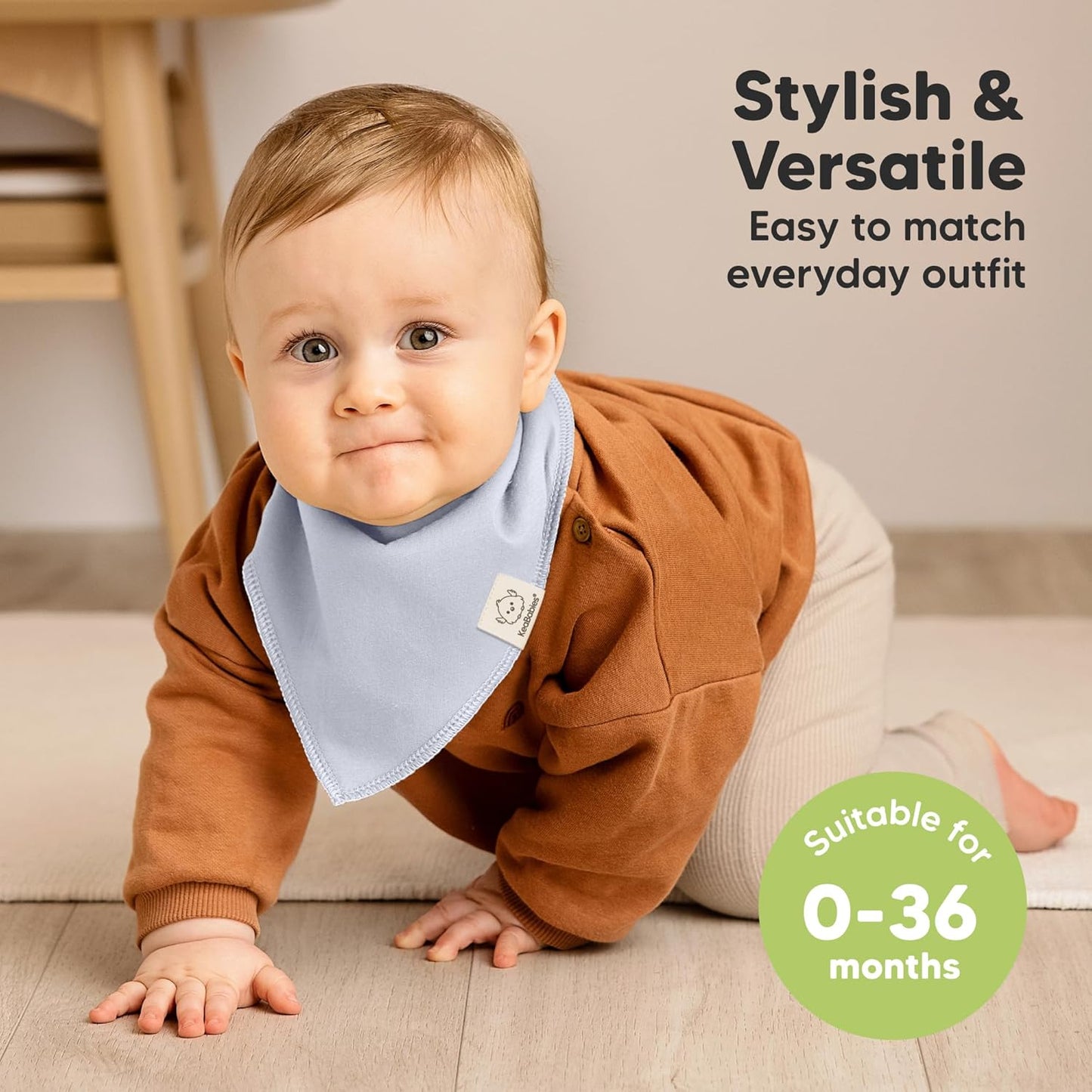 8-Pack Organic Baby Bandana Bibs for Girls - Super Absorbent Triangle Baby Bibs for Drooling and Teething Infant, 100% Cotton Extra Soft for Newborn, Infant 0-36 Months (Spring)