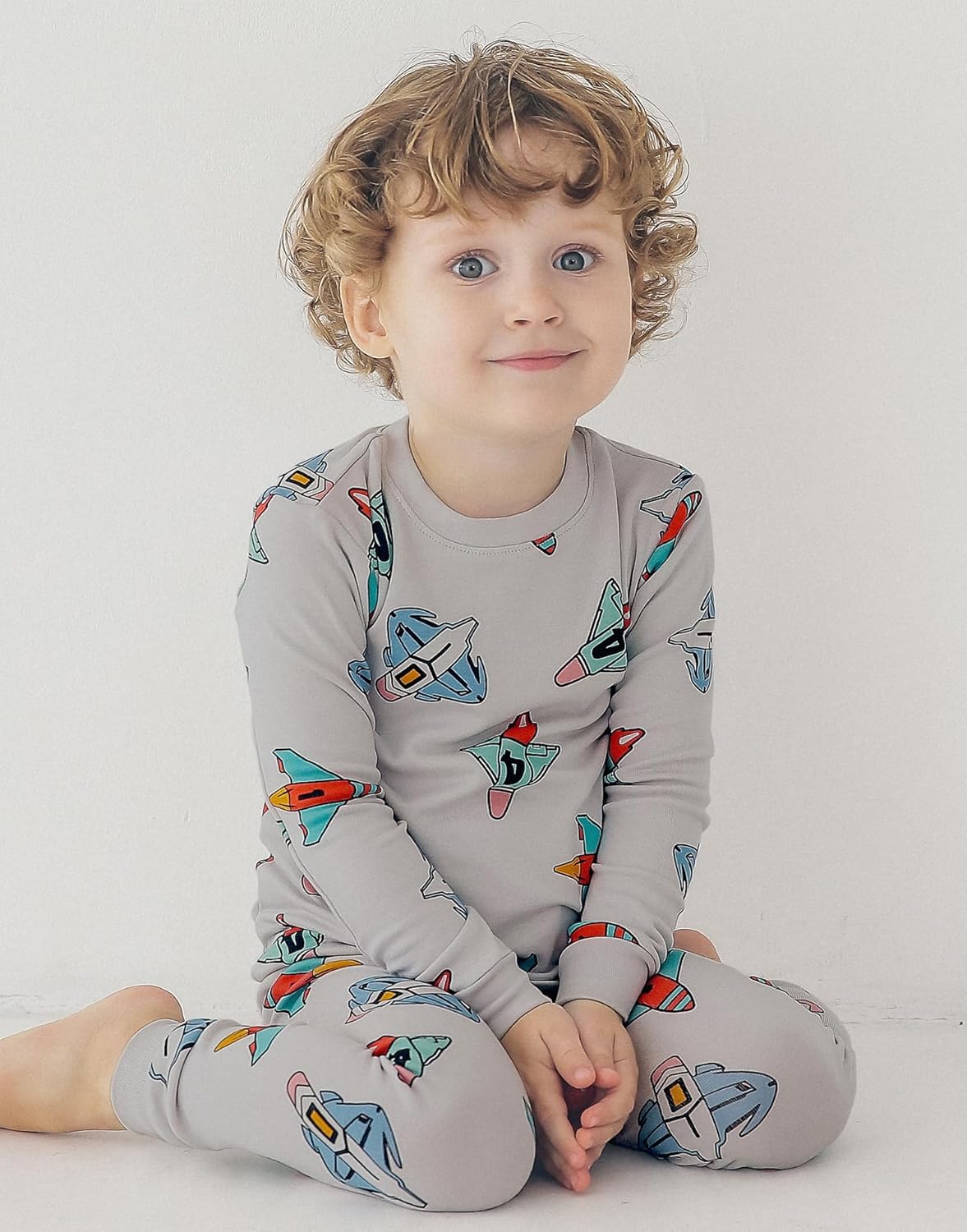 VAENAIT BABY 6M-12Y Kids Unisex Girls & Boys Soft Comfy Modal Tencel Sleepwear Pajamas 2pcs or 4pcs Set