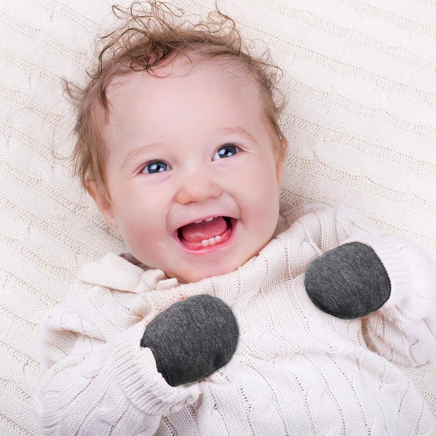 Geyoga 6 Pairs Newborn Baby Mittens No Scratch Gloves Infant Toddler Anti Scratch Essentials Unisex for 3-9 Months Girls Boys