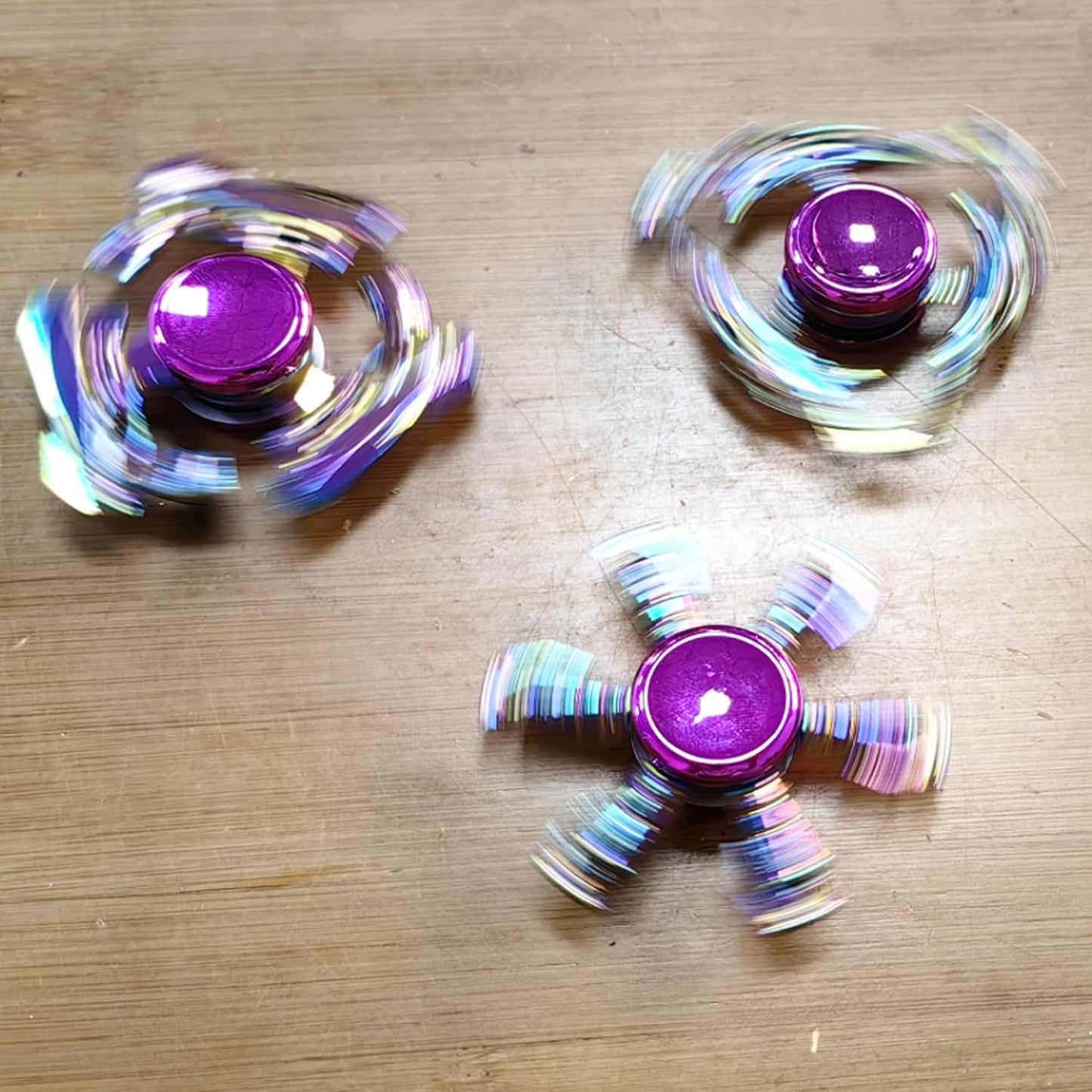 Fidget Spinners Set, Metal Desk Toys for Kids Adults Boys Girls, Hand Spinner Sensory Toys for Party Favors, Stocking Stuffers (3 Pack) (Style-3)