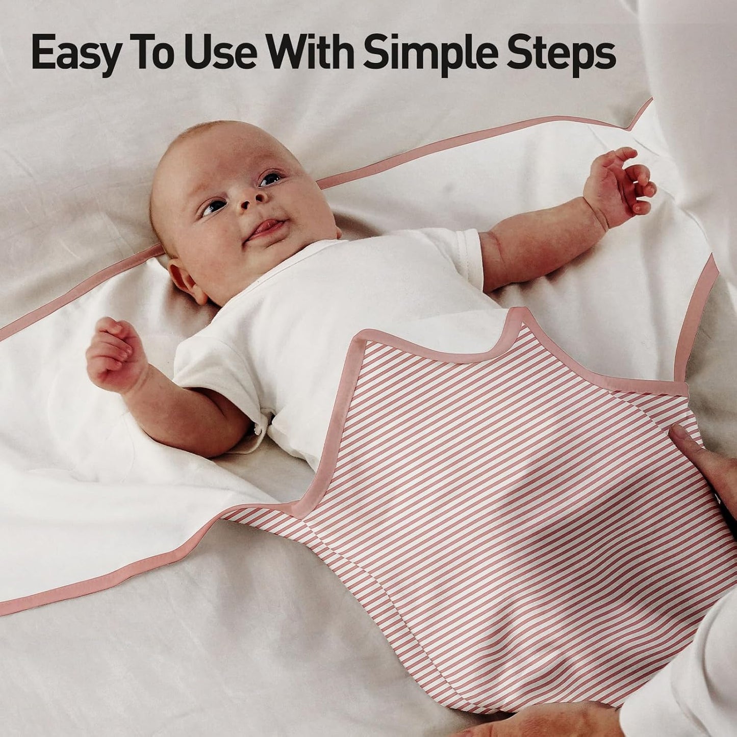 Organic Baby Swaddle Sleep Sacks, 2-Pack Swaddles for Newborns Baby Essentials, Infant 0-3 Months, 100% Cotton Soft & Snug Adjustable Wrap Nursery Swaddling Blankets Improves Sleep