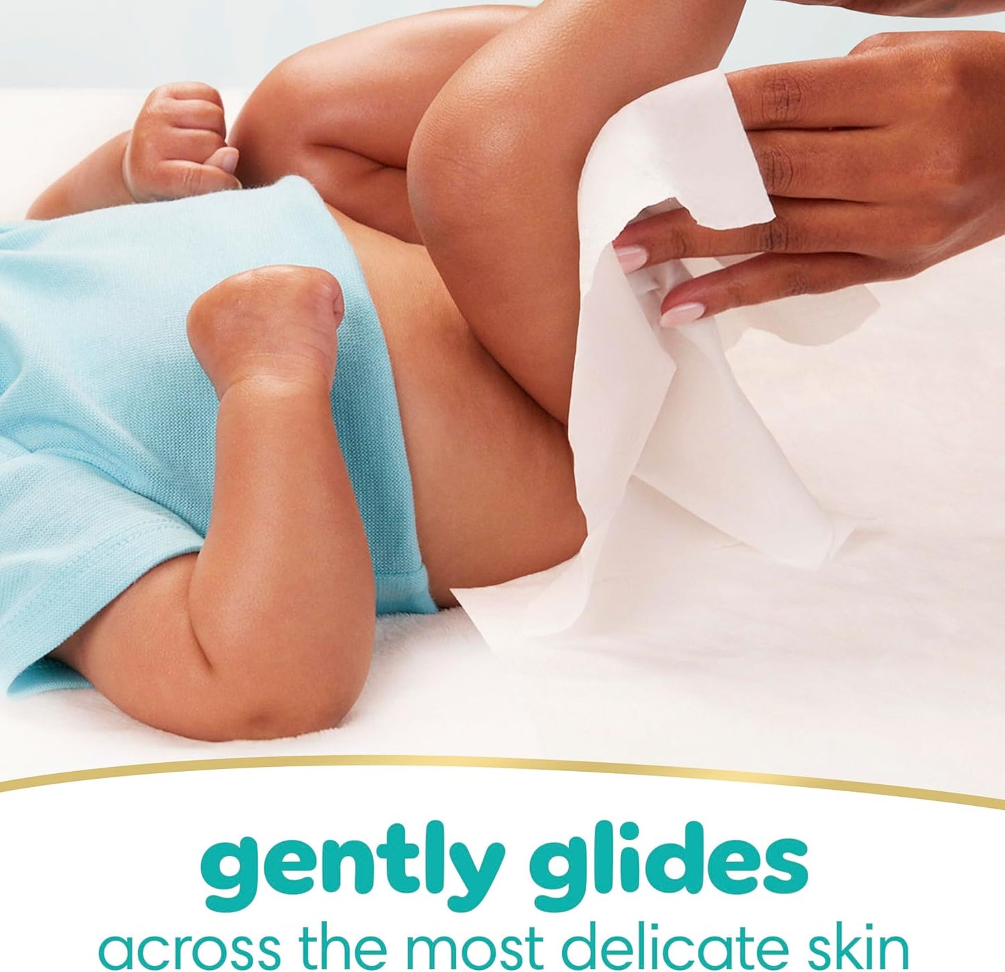 Pampers Sensitive Baby Wipes, Water Based, Hypoallergenic and Unscented, 6 Flip-Top Packs (504 Wipes Total)