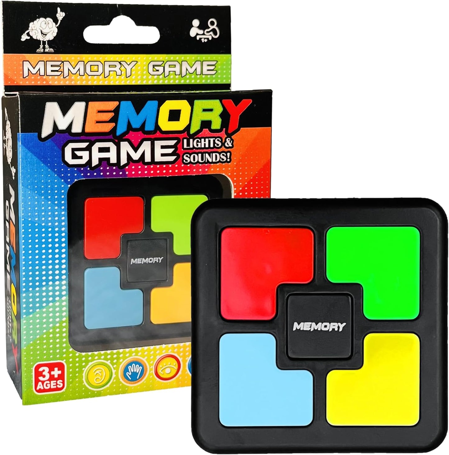 Light Up Memory Game Handheld Electronic Toys Color Memorizing Classic Board Games Quiz Game with Lights and Sounds